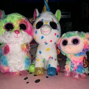 Ty Beanie Baby®️ stuffed animal bundle 🦄 🦫 💕
